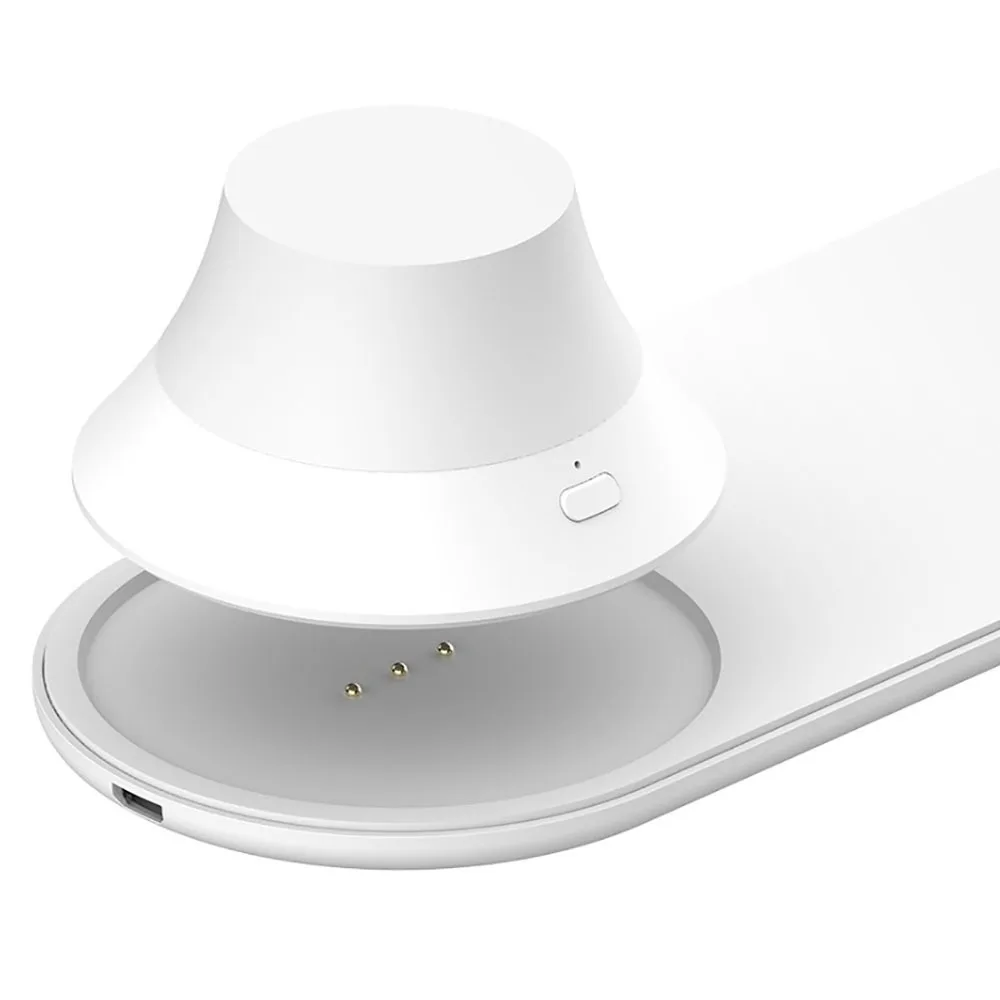 Ночник Xiaomi Yeelight ylyd08yi и беспроводное зарядное устройство 2 в 1, белый, настольная лампа для освещения домашнего интерьера.