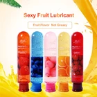 Лубрикант на водной основе с фруктовым ароматом, интимная смазка для анального и вагинального секса, масло для интимного массажа для пар, товары для взрослых 18 +