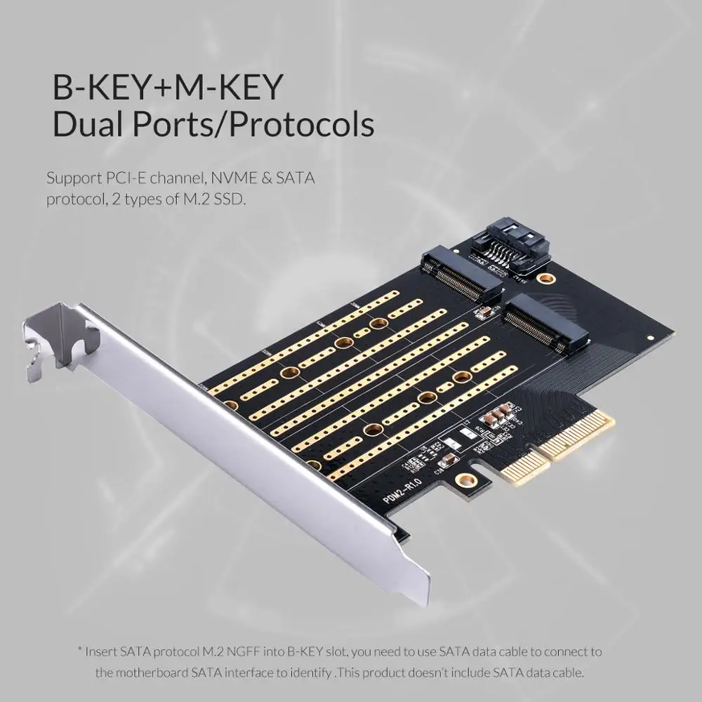 Расширительная карта ORICO M.2 NVME на PCI E 3 0 X4 для ноутбука Поддержка Windows XP/7/8/Vista|Платы