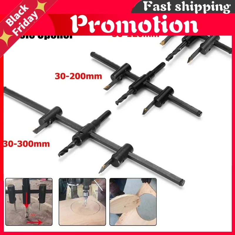 Регулируемая круглая фреза для отверстий деревянная зеркальная пила инструмент