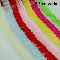 hot organza encryption crumpled tulle lace ribbon diy toy doll pet clothing making materials children clothes baby cradle trim