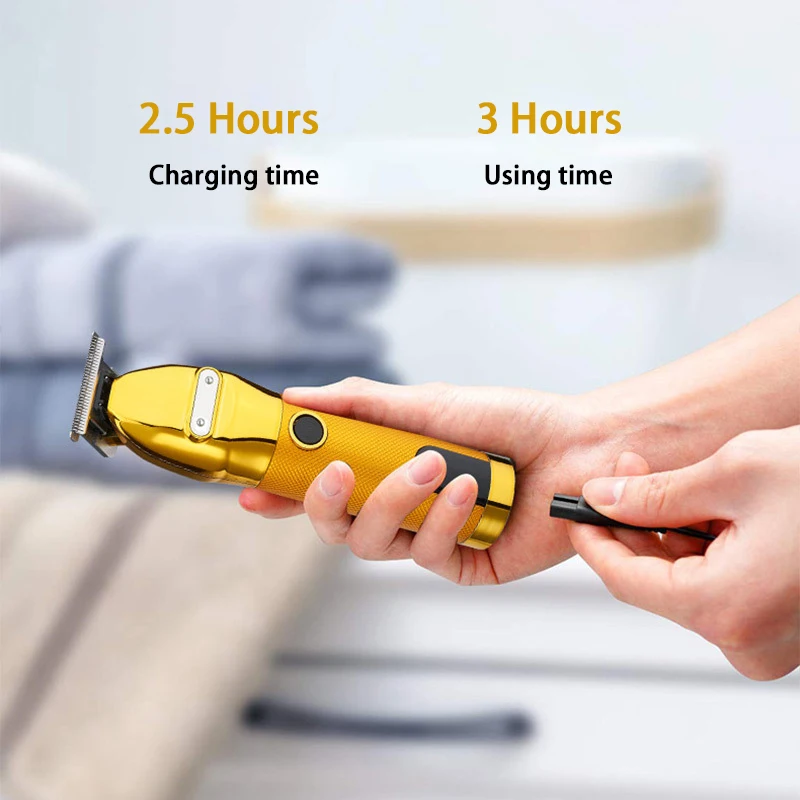 Профессиональная машинка для стрижки волос с ЖК дисплеем триммер электробритва