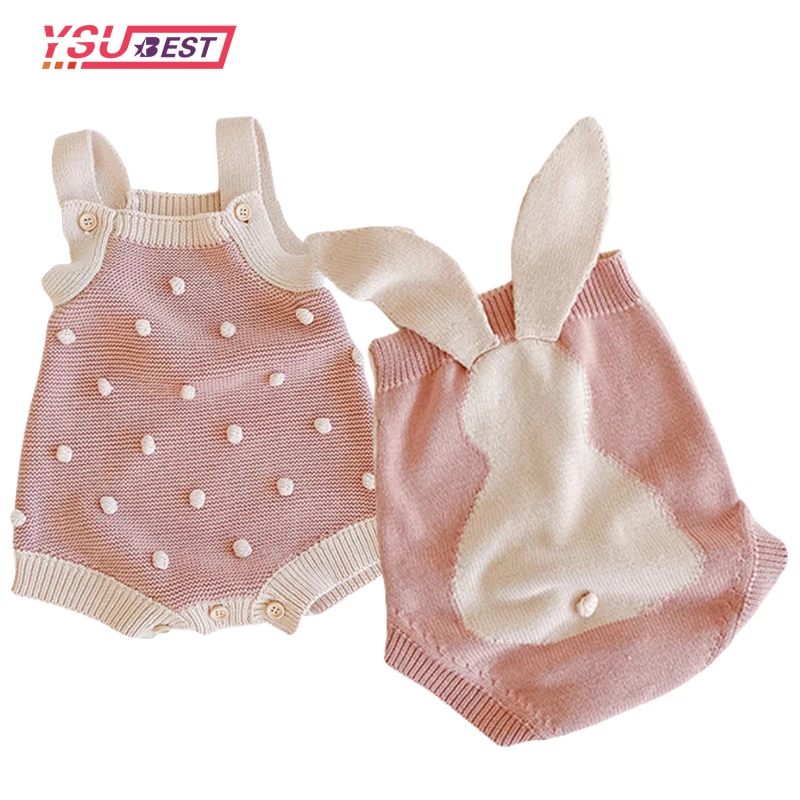 Вязанная одежда для малышей зимний летний детский комбинезон хлопковый с
