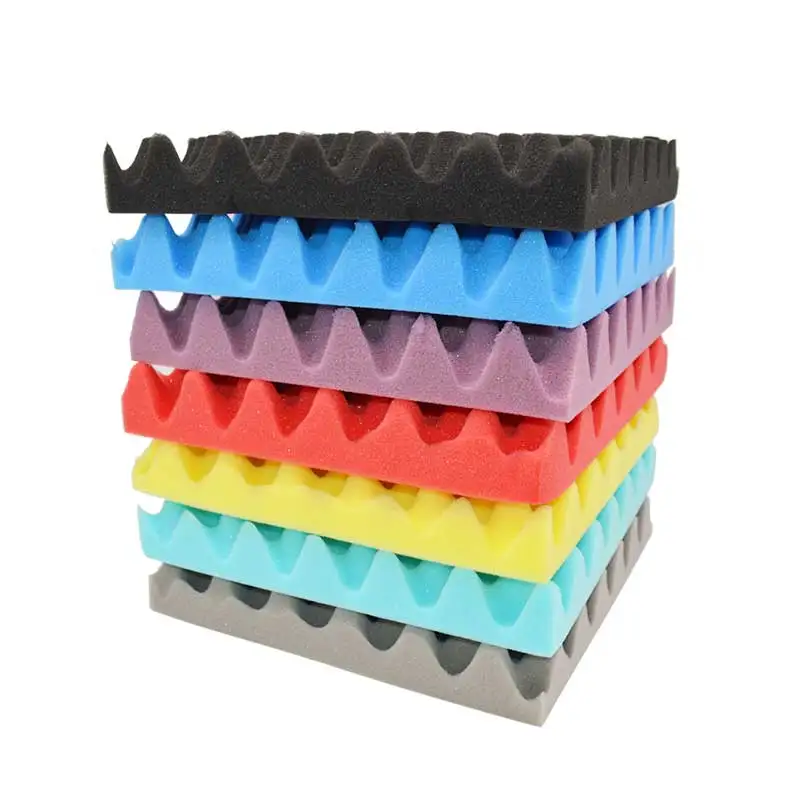 

BEIYIN [24/Pack] Egg Crate Shaped Sound Isolation Tiles Acoustic Foam Silencing Studio Soundproofing Panels Fireproof 12x12x2 in