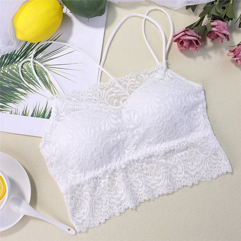 

Women Bralette Bra Female Tops Hot Sale Female Lace Strap Wrapped Chest Shirt Top Underwear Bras