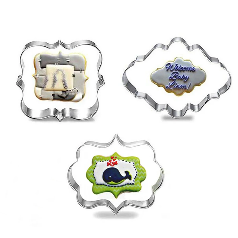 3 шт./компл. Европейский доска рама квадратная оправа Необычные Овальный