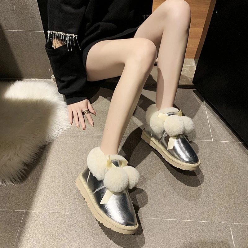 

Shoes for women 2021 winter boots ladies ankle boots warm cotton boots plush sports shoes snow boots ski boots thick sole