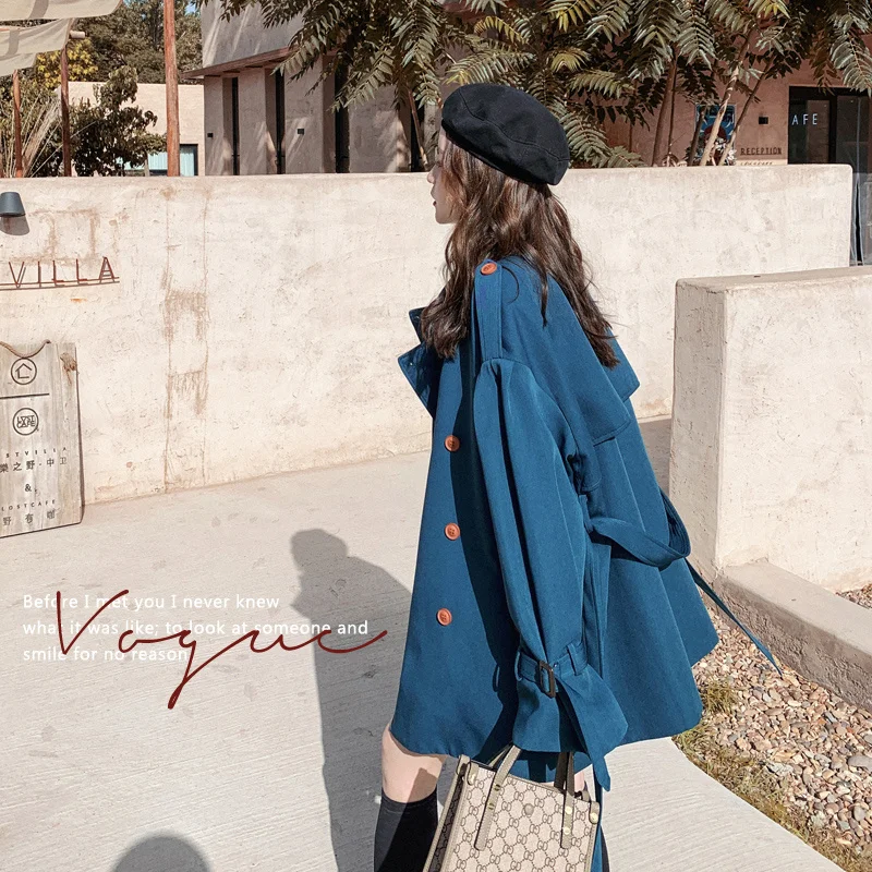 

2021 Spring And Autumn Windbreaker New Classic Easy To Wear Coat