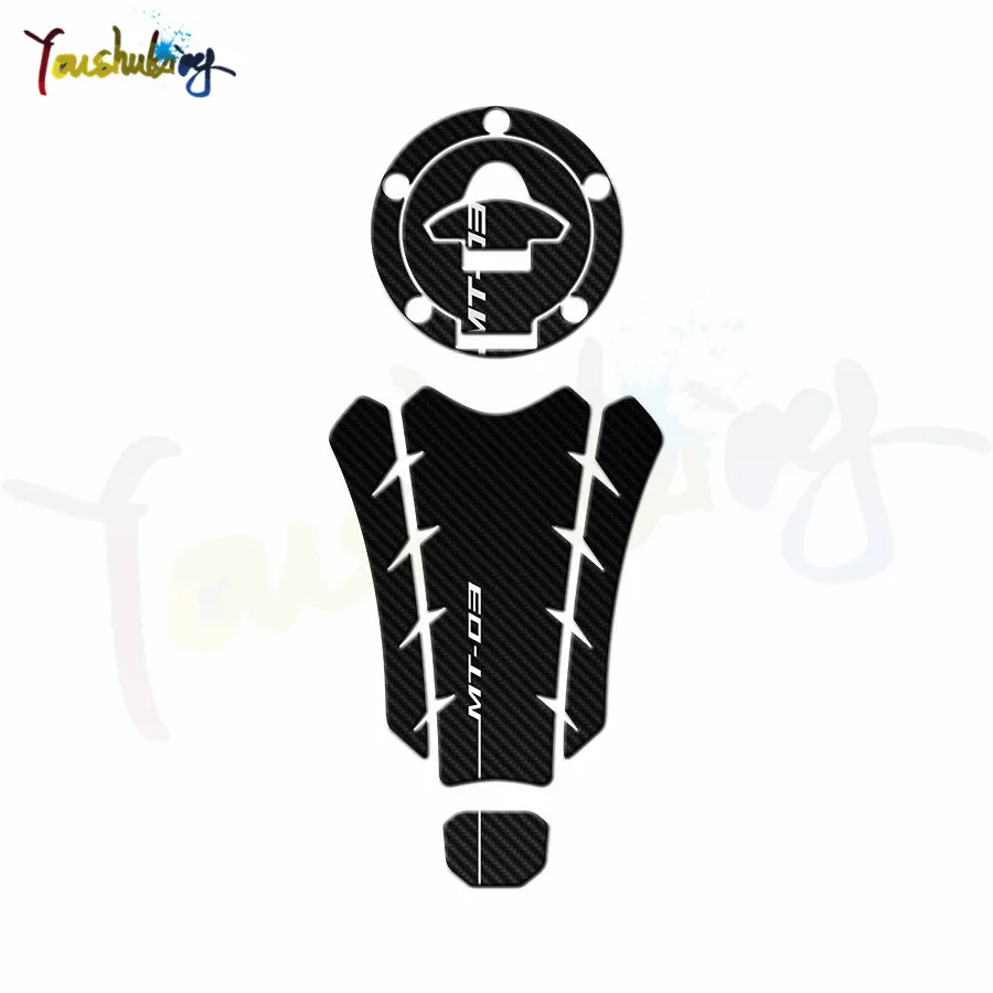

Carbon 3D I Sticker Decal Emblem Protection Tank Pad Cas Cap Fit MT-03 MT03 15-16