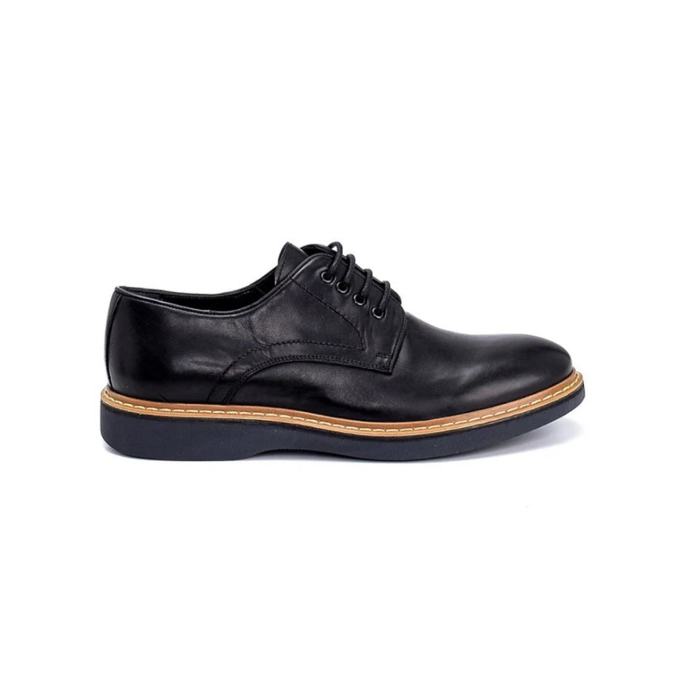 

Men Autumn Genuine Leather Outdoor Walking Breathable High Quality Original Laceups Slipons Casual Luxury Black