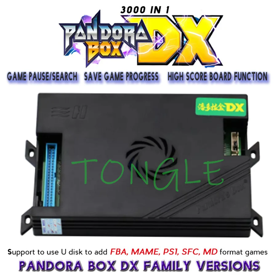 Arcade Cabinet Pandora Box DX 3000 Games Family Version Jamma Arcade 3d Game Support FBA Mama PS1 Game