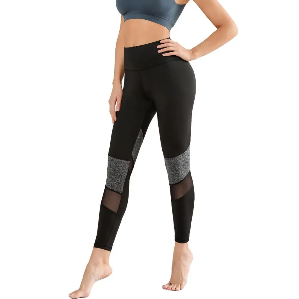 

High Waist Mesh Patchwork Leggings Push Up Legging Sport Women Running Fitness Yoga Pants Energy Elastic Trousers Gym Clothing