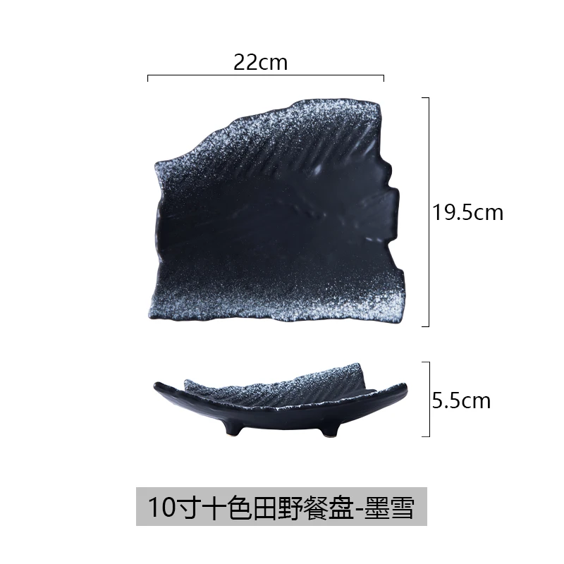 

Creative Japanese Sushi Plate Ceramics Plate Retro Simple Western Steak Plate Home Pratos De Jantar Restaurant Tableware DA60PZ