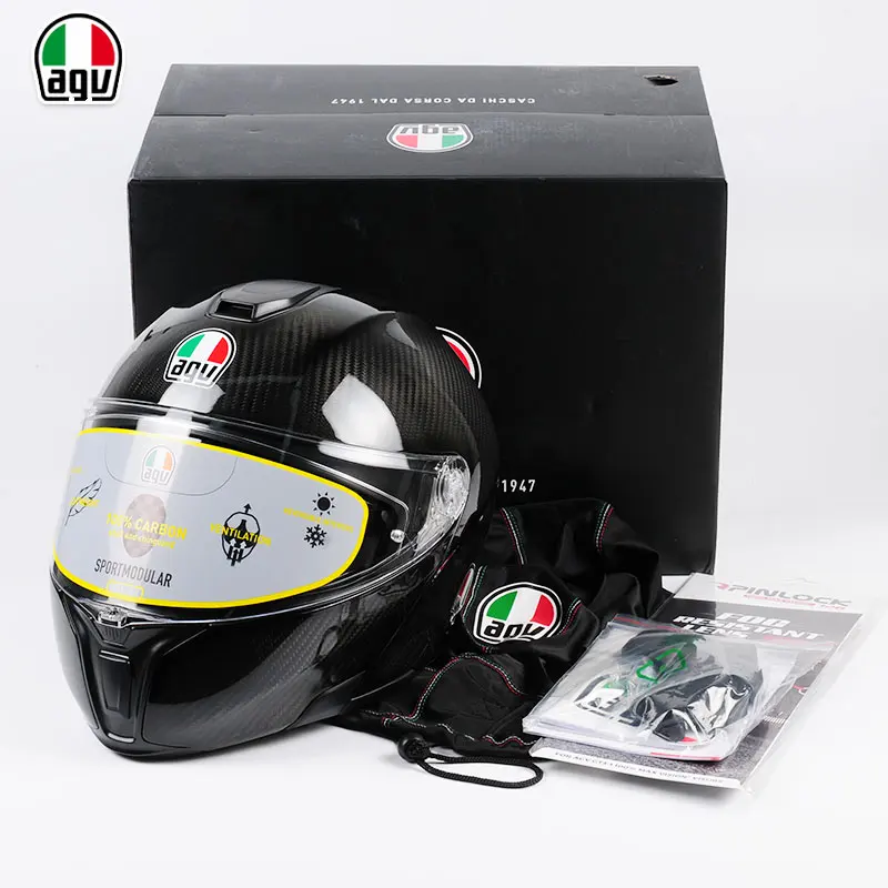 Оригинальный AGV Casco Moto двойной объектив мотоциклетный шлем Rossi четыре сезона
