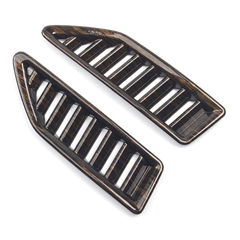 

Wood Grain for Ford Ranger Everest Endeavor 2015+ Middle Dashboard Air Outlet Vent Cover Trim Decorator Car Accessories