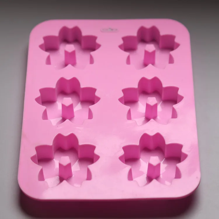 Handmade Soap Molds DIY Aromatherapy Wax Gypsum Mould Cherry Blossom | Дом и сад
