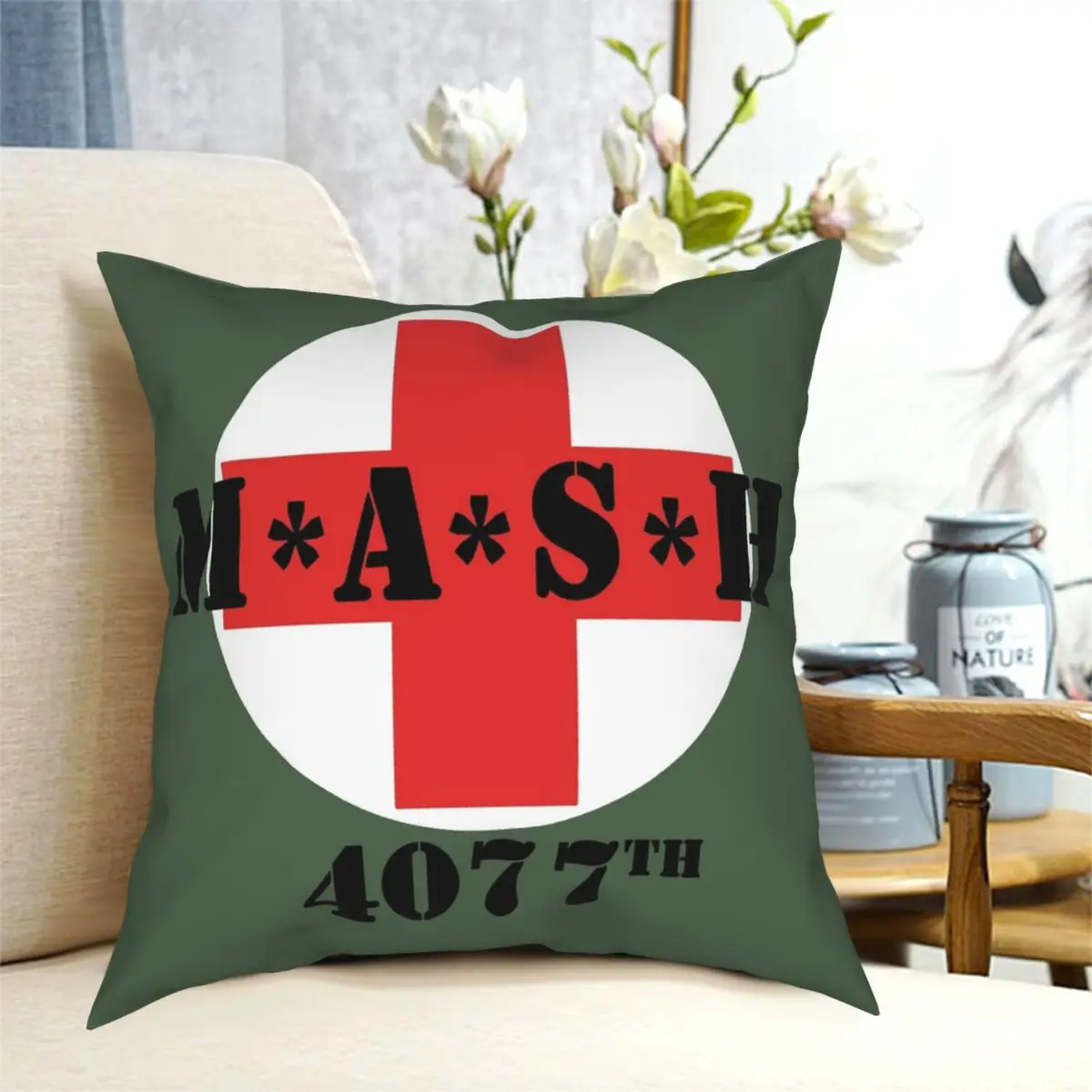 

M.A.S.H. 4077 квадратный чехол для подушки, полиэстеровый декоративный Чехол для диванной подушки на молнии, чехол для кровати, чехол для подушки, 18 дюймов