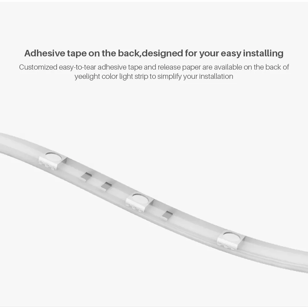 Xiaomi Yee светильник, умный светильник, Светодиодная лента, RGB, wifi, внутренние сцены, 16 миллионов цветов, гибкий, сделай сам, окружающий светильник, Контроль приложения