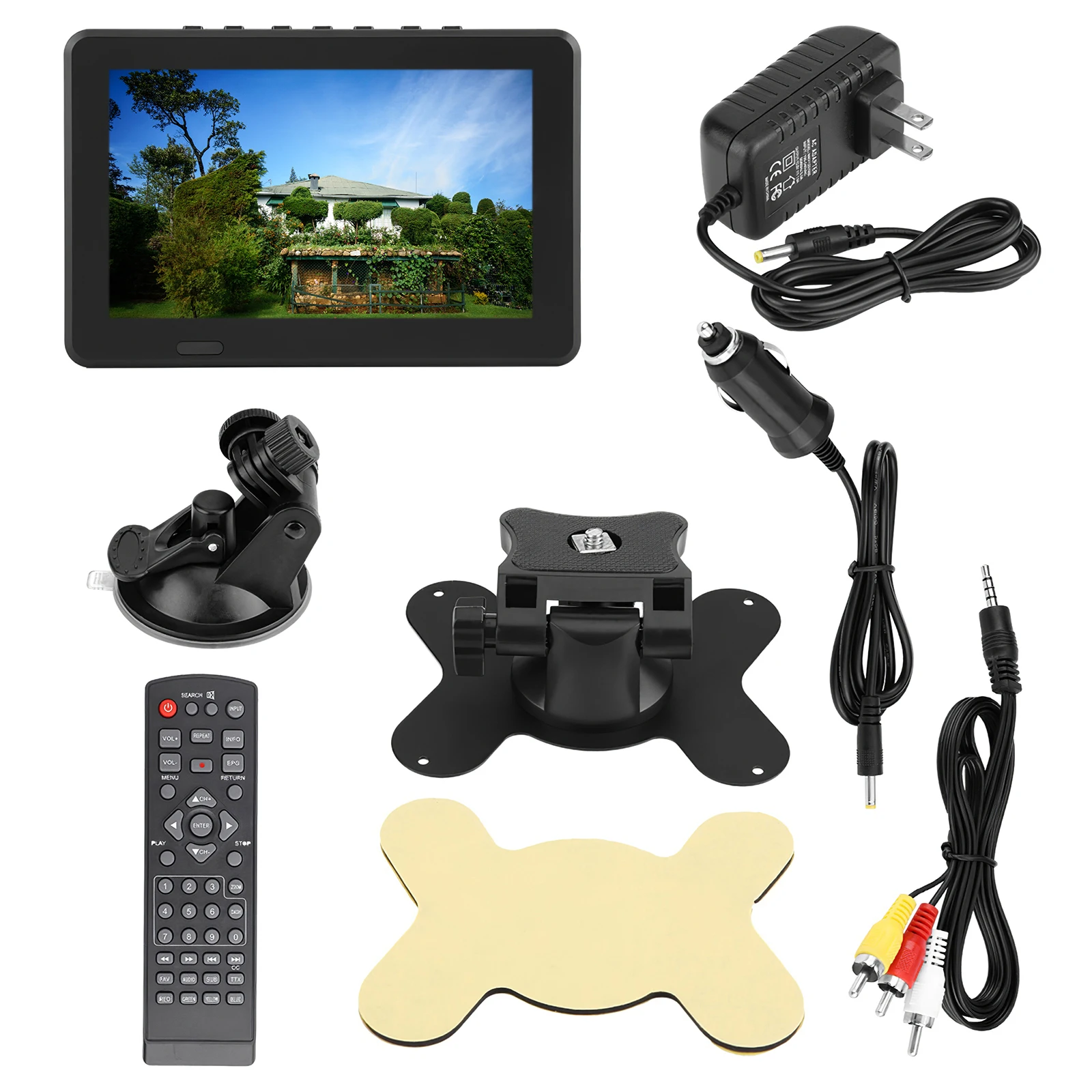 LEADSTAR 7 дюймов ЖК дисплей ATSC Автомобильный цифровой ТВ FM радио 1080P Стерео Высокая