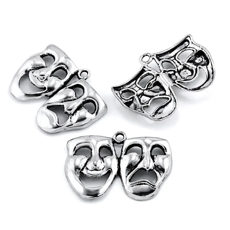 10 шт. Подвески Маска для кинотеатра искусство античное производство подвеска