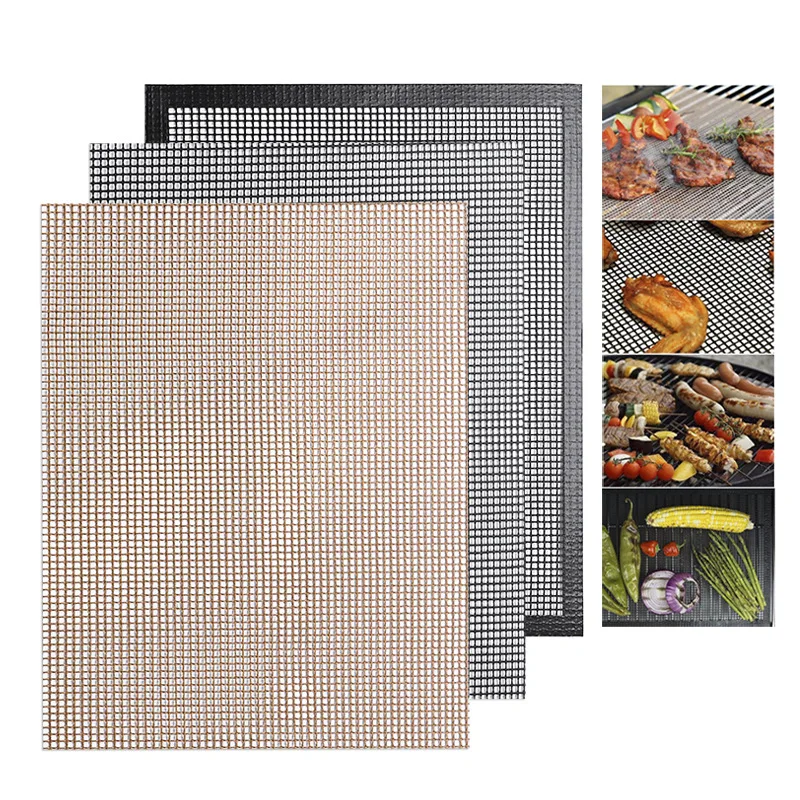 

Simple Barbecue Net Environmentally Friendly Grid-shaped High Temperature Resistant Barbecue Mat Household Barbecue Accessories