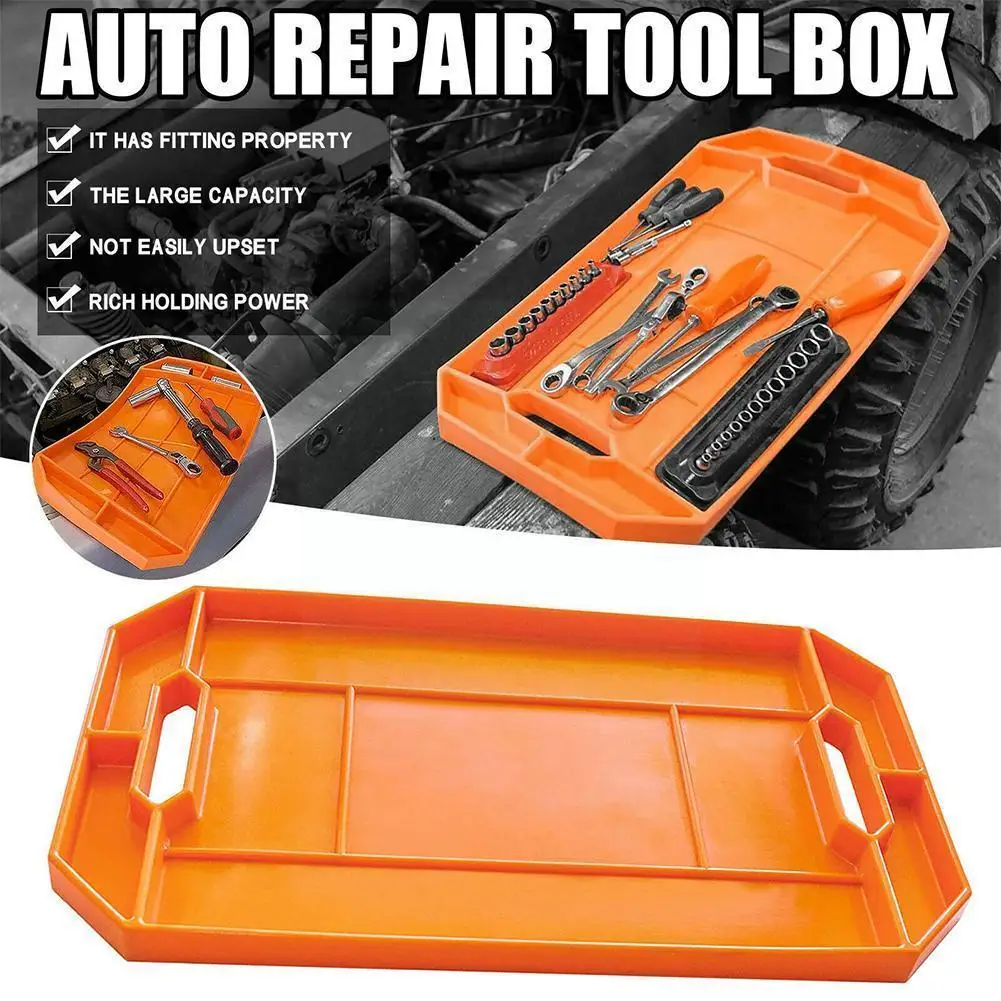 

Car Accessories Silicone Rubber Non-slip Car Repair Storage Multi-function Box Tray Wrench Tray Storage Tool Tool Vehicle B1v2