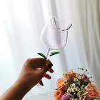 X7XD розы бокал Стекло es, дунутый рукой хрустальные бокалы для шампанского стильные красное вино Стекло сока вина, фужеры из светодиодного стекла для вечерние Kitch