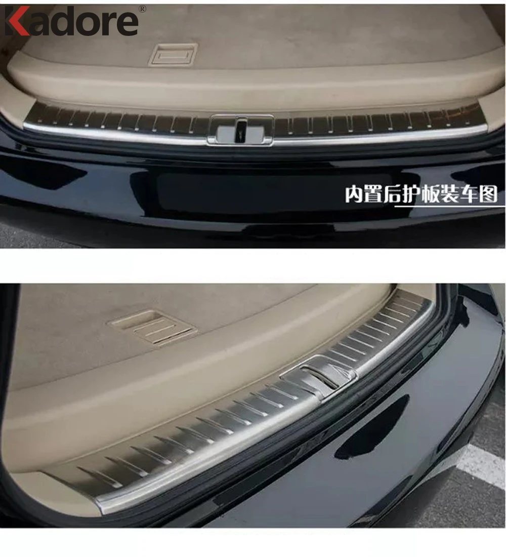 Накладка на задний бампер из нержавеющей стали для LEXUS RX 2016 2017|rear bumper cover|trim coverrear