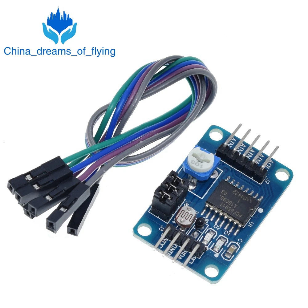 TZT PCF8591 AD / DA преобразование цифрового преобразователя модуля температурного