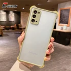 Противоударный защитный матовый чехол для Samsung Galaxy M02s M31s M01s, прозрачный мягкий чехол для телефона ярких цветов с защитой от падения