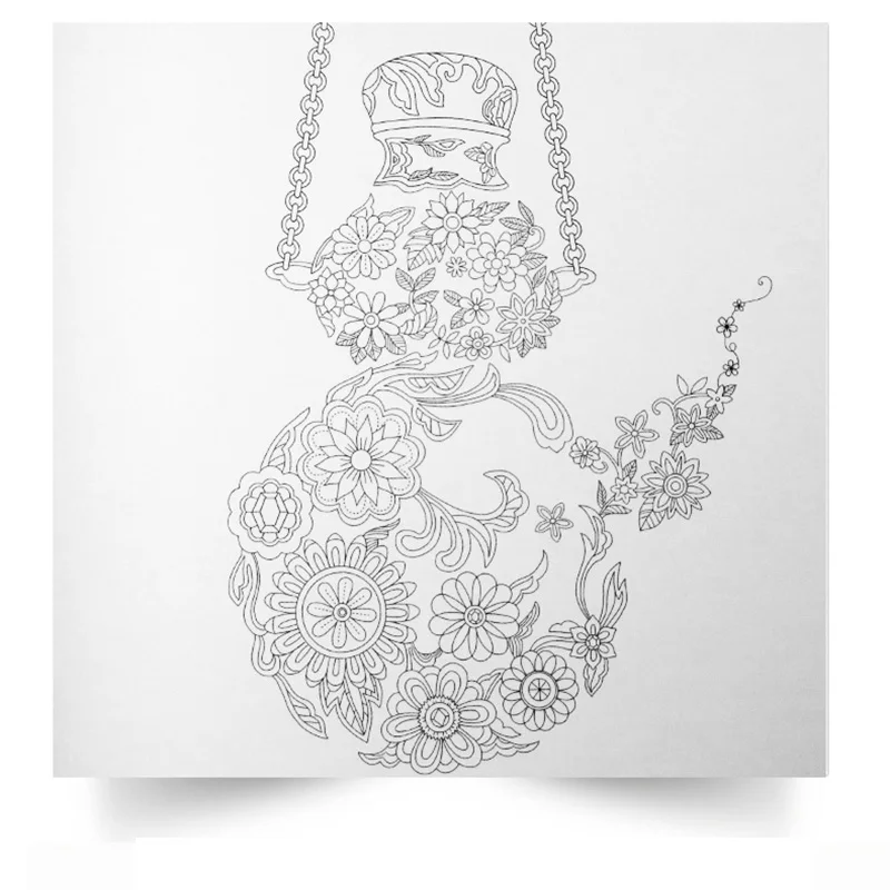 Новый секретный сад для детей взрослых раскраски декомпрессионные книги