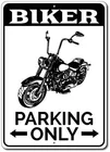 Оловянный знак для парковки байкеров, настенное украшение, винтажный алюминиевый Ретро металлический знак, железная живопись