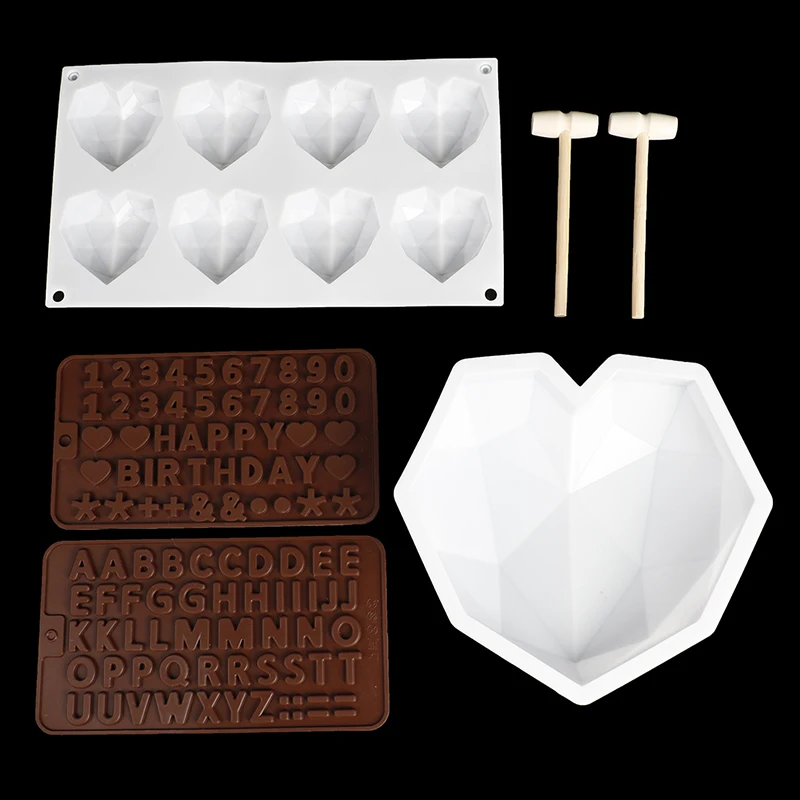 Силиконовые формы для шоколада ко Дню Святого Валентина в форме сердца