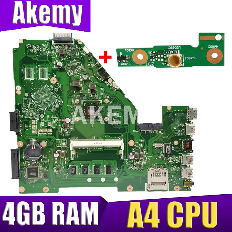 X550EA материнская плата для ноутбука ASUS X550EP X550E X552E тест оригинальная 4G RAM A4 CPU |