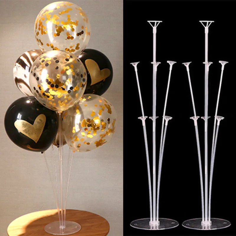 

Balloon Stand Support 7 Tubes Ballon Stand Holder Wedding Decoration Aid Moubarak Baby Shower Girl Happy Birthday Party Supplies