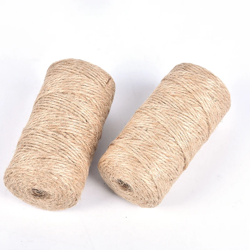100m Natural Jute Twine Burlap String Rope Party Wedding Decoration Florists Easter Decorations for Home Decor | Дом и сад