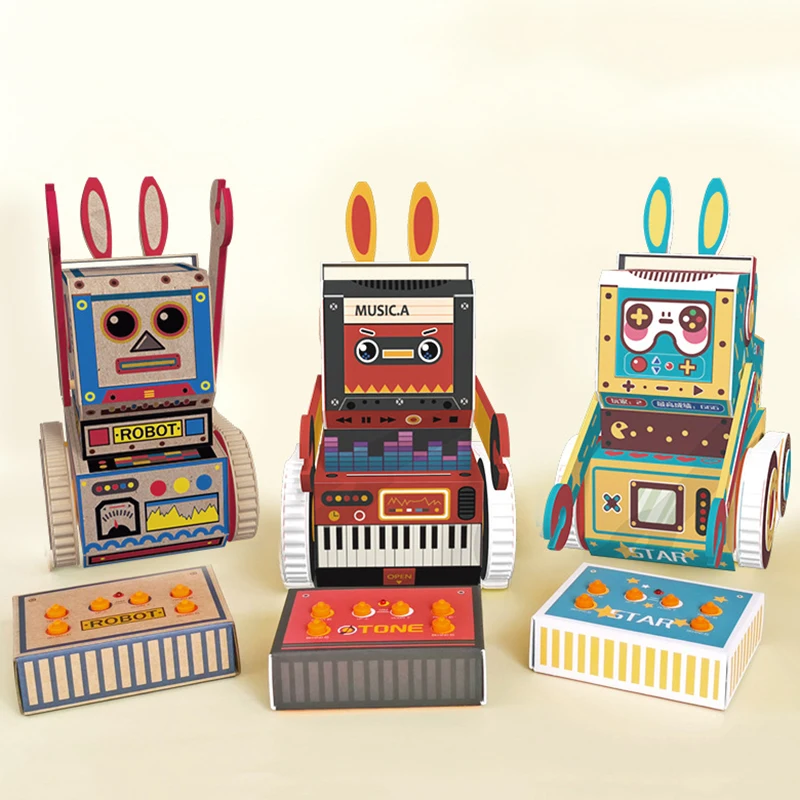 DIY робот пульт дистанционного управления электрическая сборка детские игрушки