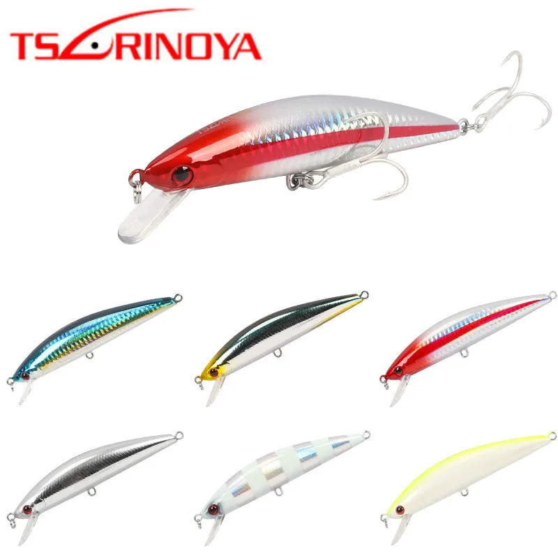 TSURINOYA DW37 Bearking тонущие приманки Minnow 120 мм 40 г тройные Крючки искусственные жесткие приманки Leurre Dur воблеры для ловли карпа