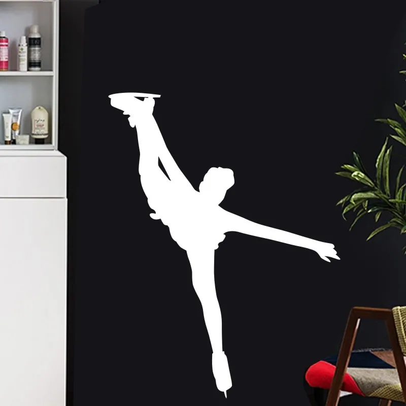 

Figure Skating Sticker Decal Skiing Ice Sports Posters Vinyl Pegatina Wall Decals Decor Mural Car Figure Skating Decal