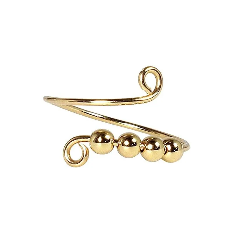 Спиннер антистресс для девушек и женщин поворотное кольцо с одной катушкой