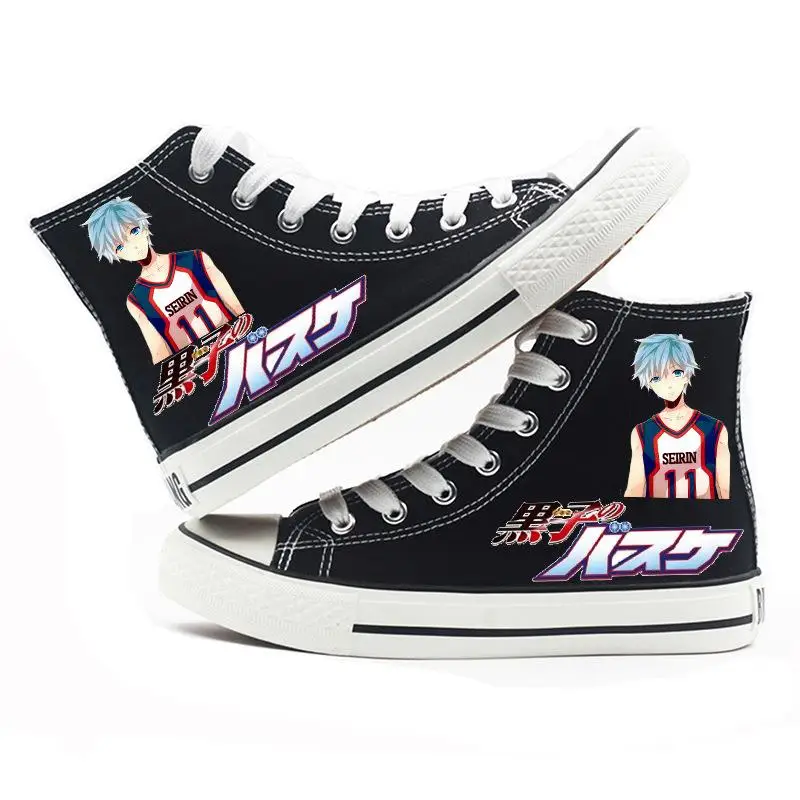 Холщовые кроссовки Kuroko без корзины Tetsuya Plimsolls обувь на шнуровке в стиле преппи