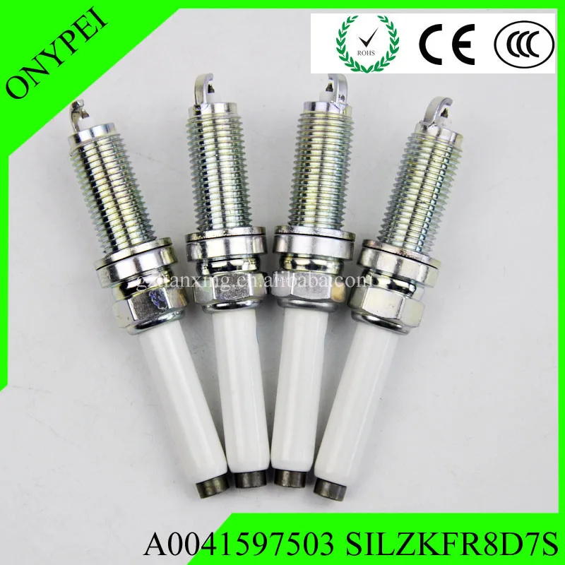 (4 шт.) иридиевая Свеча зажигания A0041597503 SILZKFR8D7S для Mercedes W176 W204 S204 W212 S212 C207|Свечи и