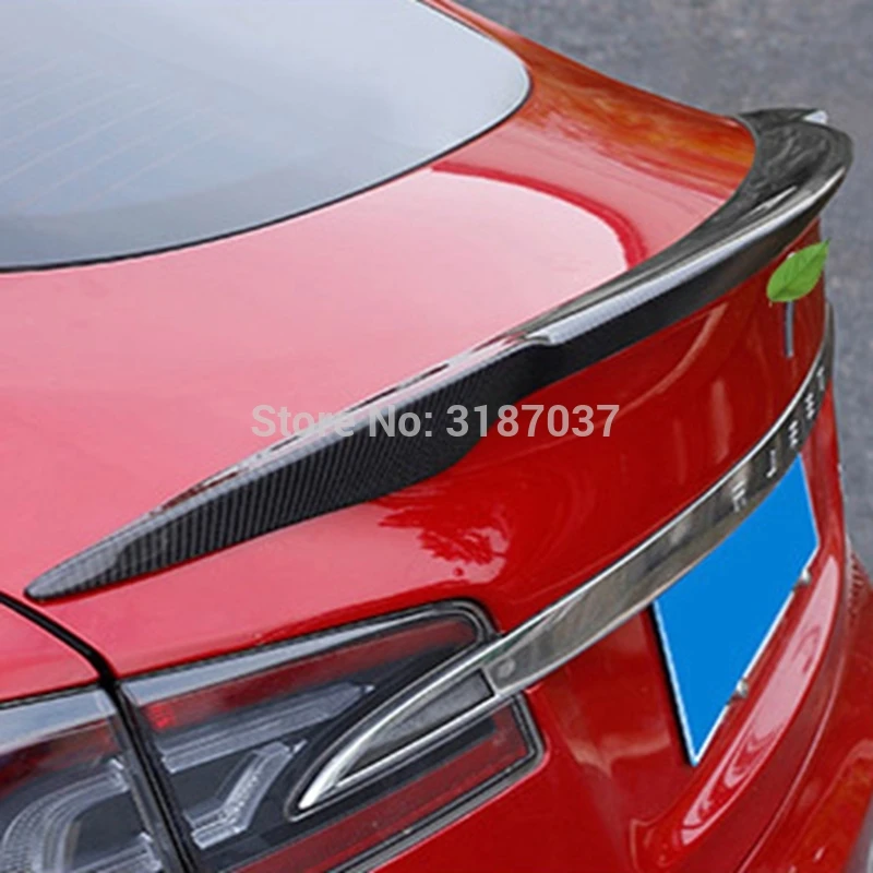 Задний спойлер из углеродного волокна для Tesla Model S Sendan 4 Door 2014 2015 2016|Спойлеры и