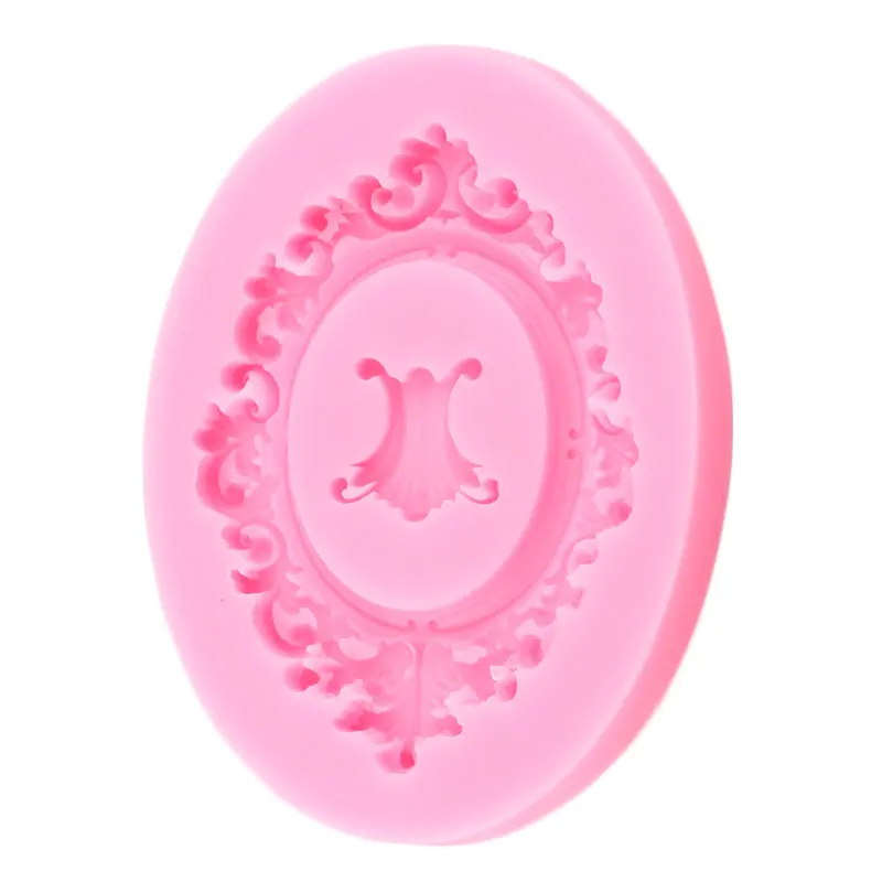 Mujiang European Frame Silicone Molds Cake Border Decoration Fondant Mold Relief Candy Chocolate Gumpaste Fimo Clay Moulds|Формы для