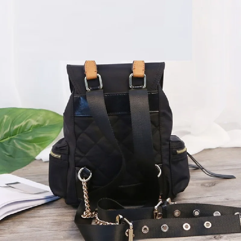 Fashiom Women Backpack Brand Designer Nylon Backpack England Style School Travel Bags Backpack