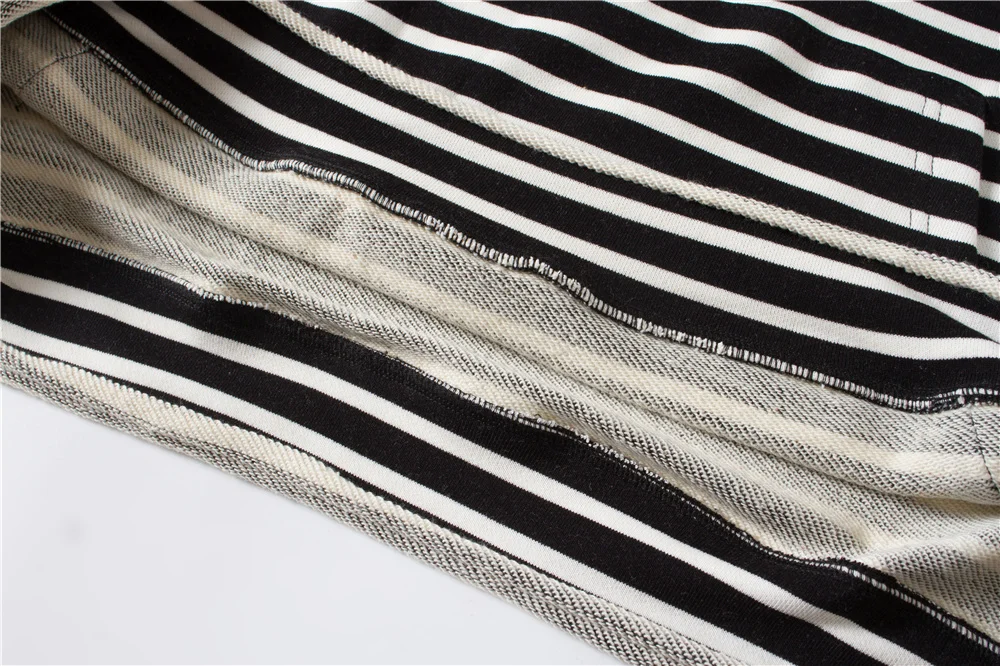 2020 пуловер толстовки классические полосатые хип-хоп с карманами из