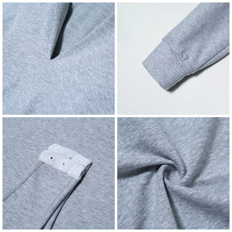 

Deep V-Neck Hooded Bodysuit Women 2021 Long Sleeve Drawstring Jumpsuit Casual Solid Fashion Street Female Body Suit