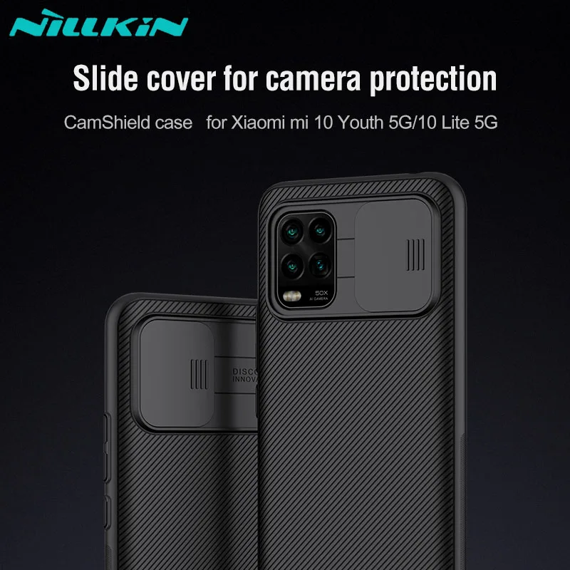 

Чехол NILLKIN CamShield для Xiaomi Mi 10 Lite, 5G, защитный чехол для камеры, Классическая задняя крышка для Xiaomi Mi10 Lite