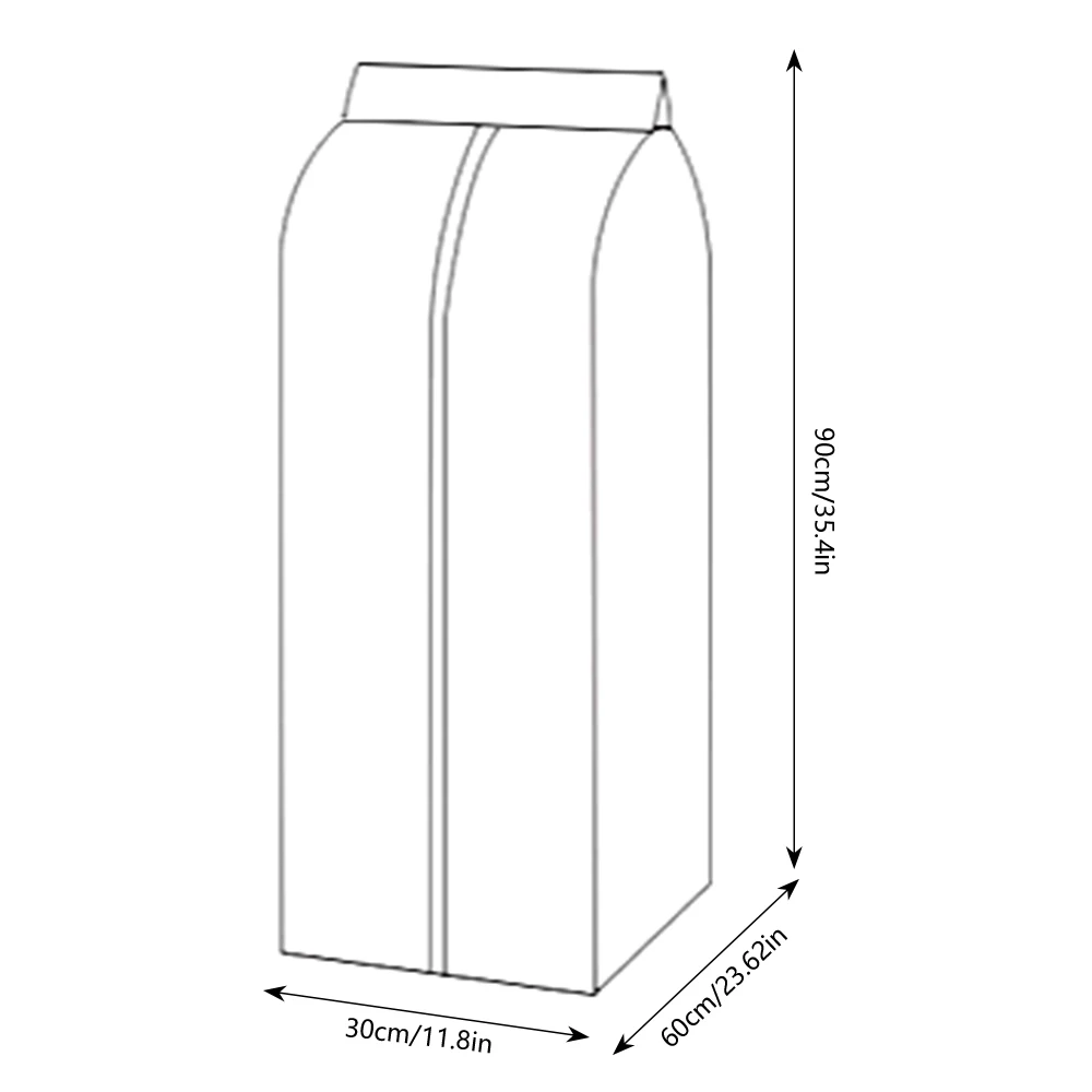 Подвесная сумка для одежды костюма пальто пылезащитный чехол домашний хранения