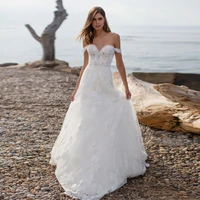 off the shoulder wedding dress a line lace dresses bridal 2021 custom made beach gowns bridal gowns vestido de noiva